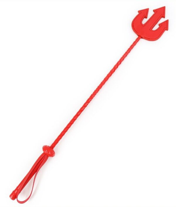Cravache Trident 65cm Rouge – Image 4