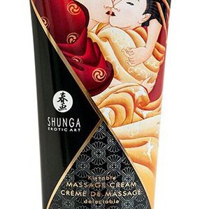 Crème de massage Comestible Vin Pétillant à la FRAISE - 200ml