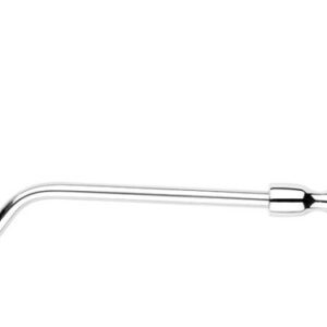 Crochet anal en métal avec poignée Double Ball 10cm