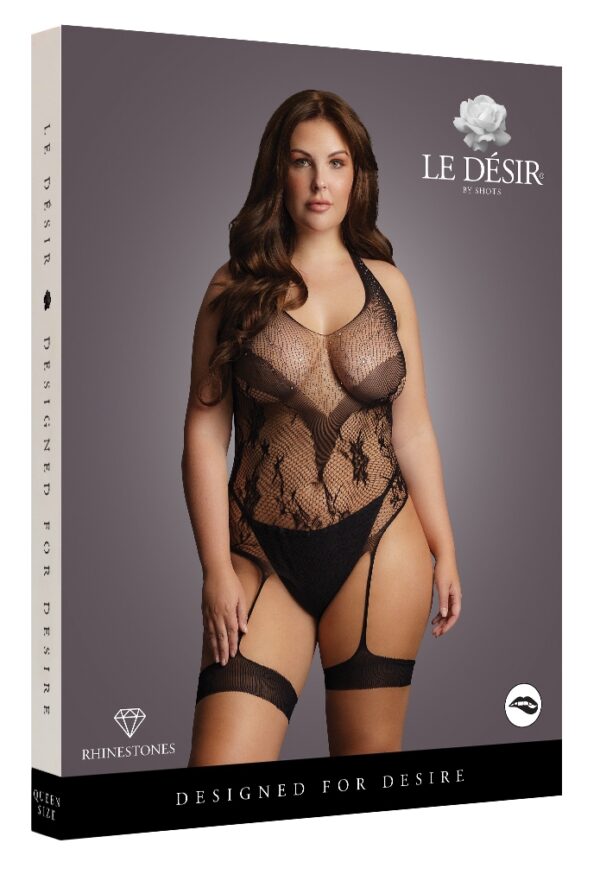 Body Porte-Jarretelles CROTCHLESS Noir – Image 5