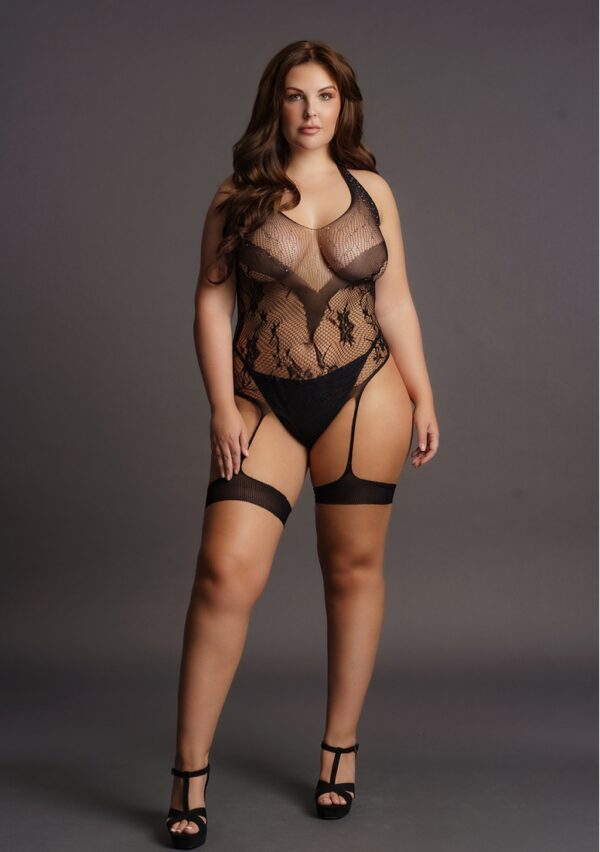 Body Porte-Jarretelles CROTCHLESS Noir – Image 7