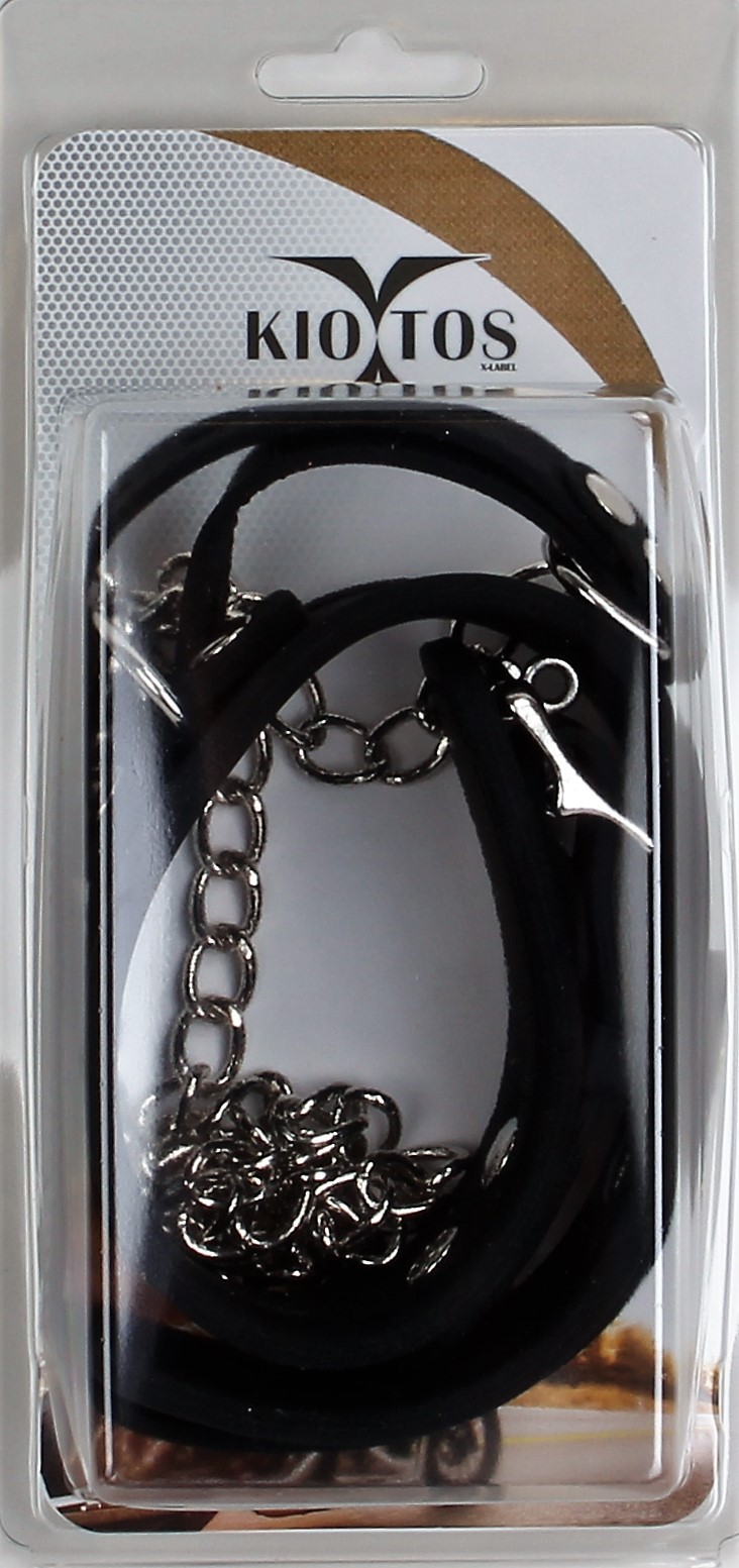 Collier et Laisse Deluxe Collar Noir – Image 2