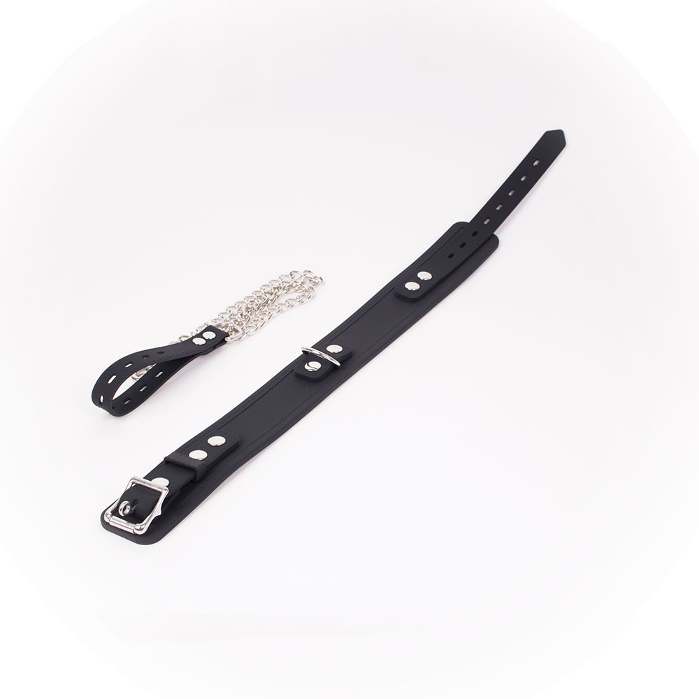 Collier et Laisse Deluxe Collar Noir – Image 3