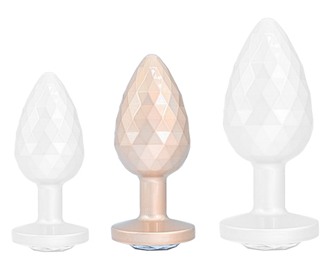 Plug Ikonik Diamond M 7 x 3.3 cm Beige