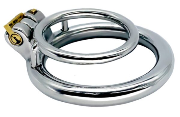 Double Anneau pénien en métal Duo Rings 37mm – Image 2