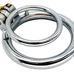 Double Anneau pénien en métal Duo Rings 37mm