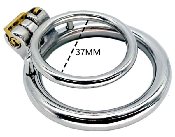 Double Anneau pénien en métal Duo Rings 37mm – Image 5