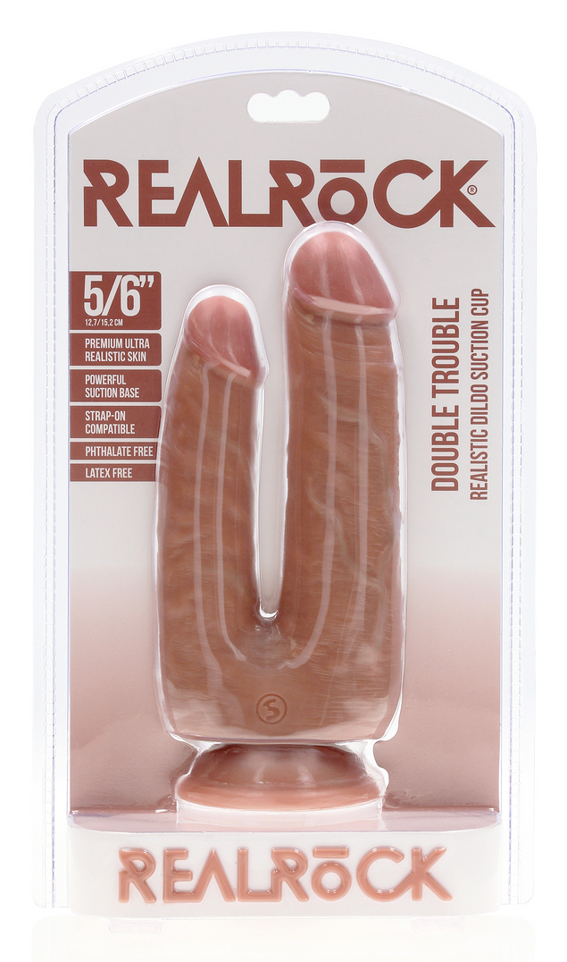 Double Gode Double Trouble 15 x 4.5cm Marron – Image 2