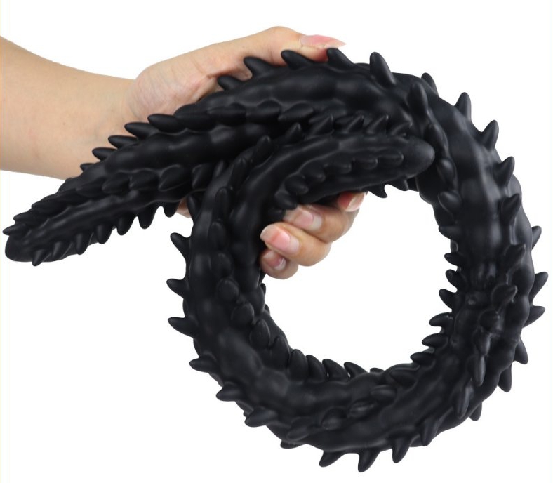 Double Gode Scolop L 60 x 5cm Noir – Image 2