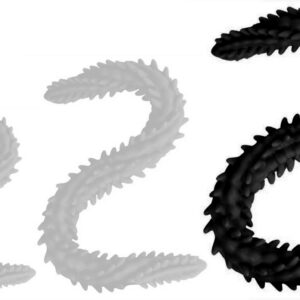 Double Gode Scolop L 60 x 5cm Noir