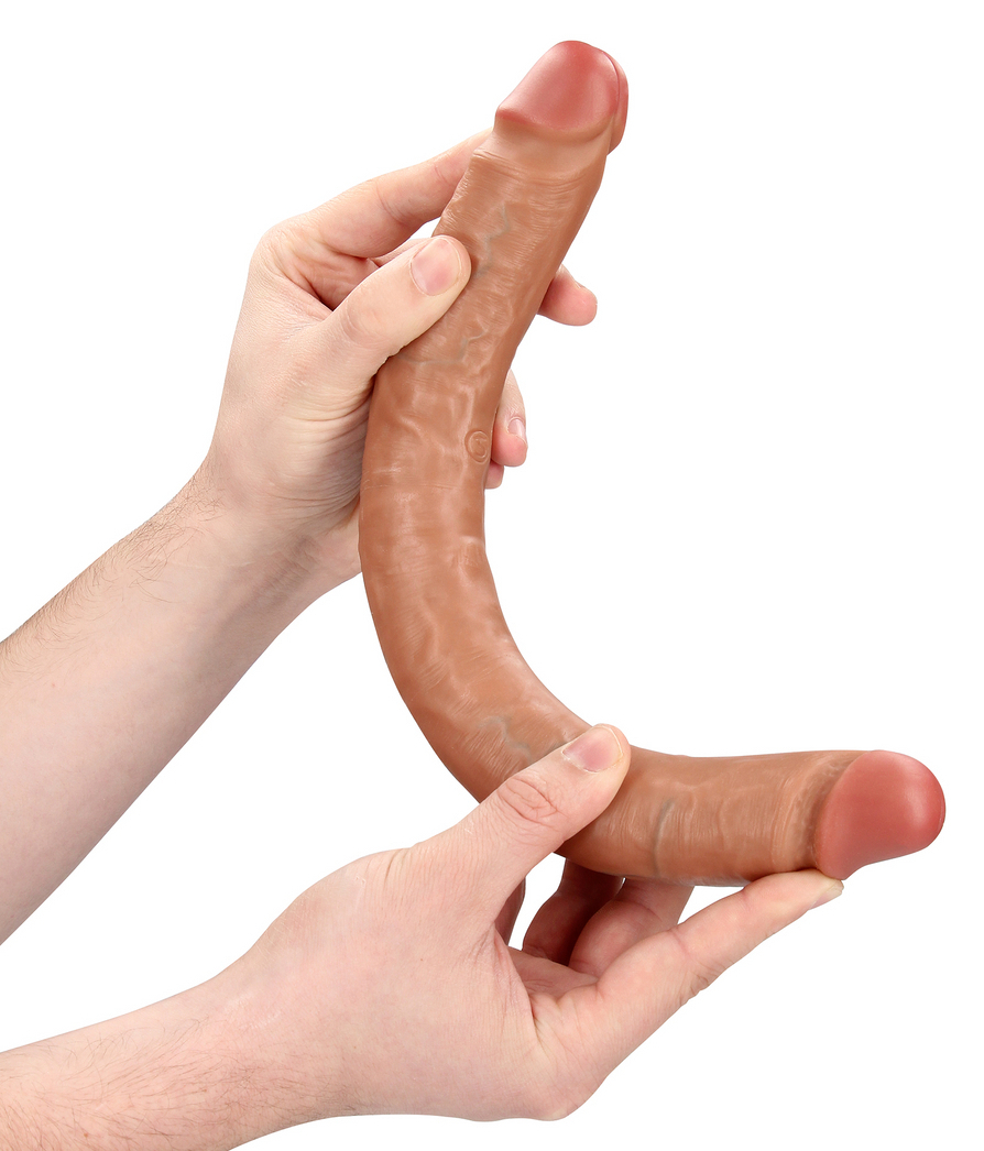 Double Gode Straight Slim 35.5 x 3.8cm Marron – Image 6