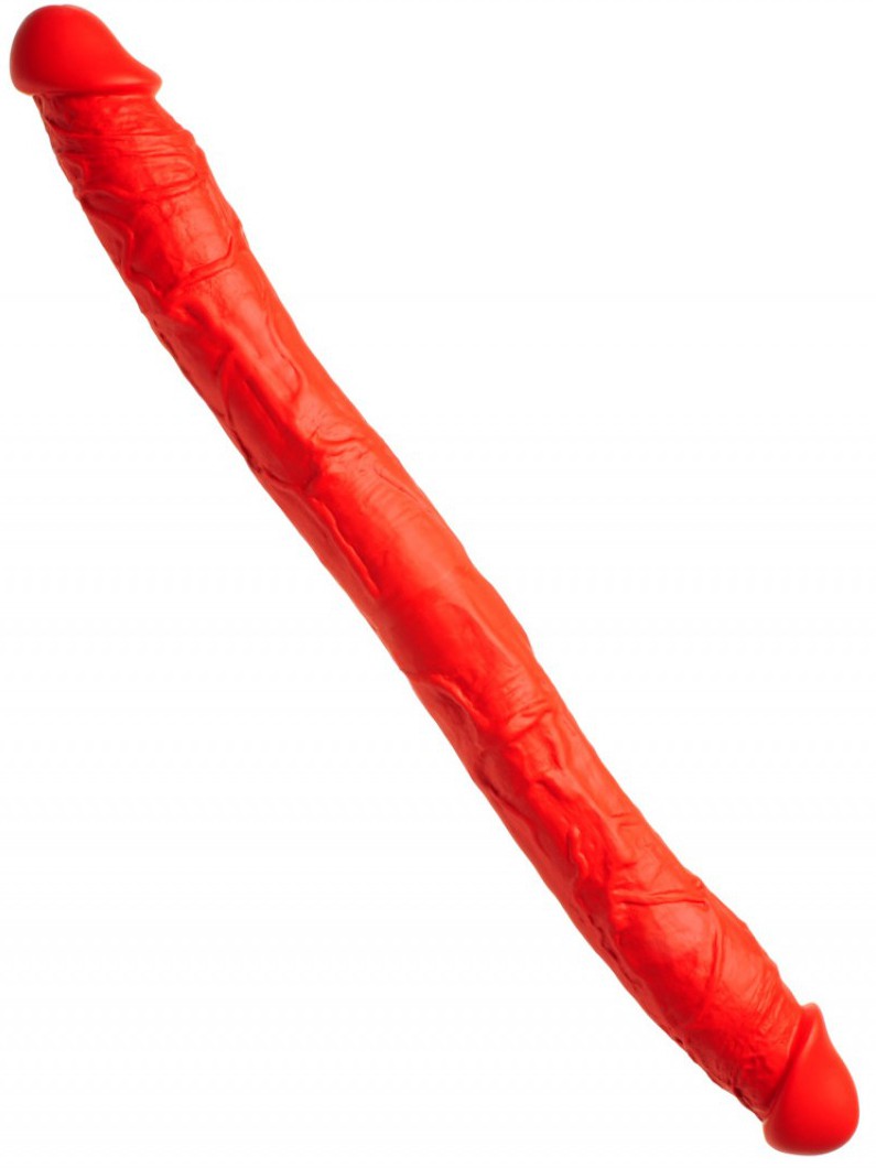 Double gode Stretch N°77 62 x 6.2cm Rouge