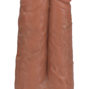 Double Gode Two In One 15.5 x 6.5cm Marron