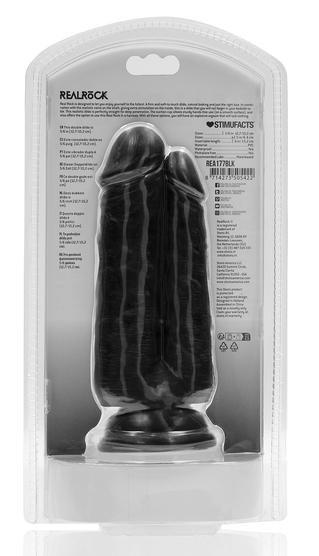 Double Gode Two In One 15.5 x 6.5cm Noir – Image 5