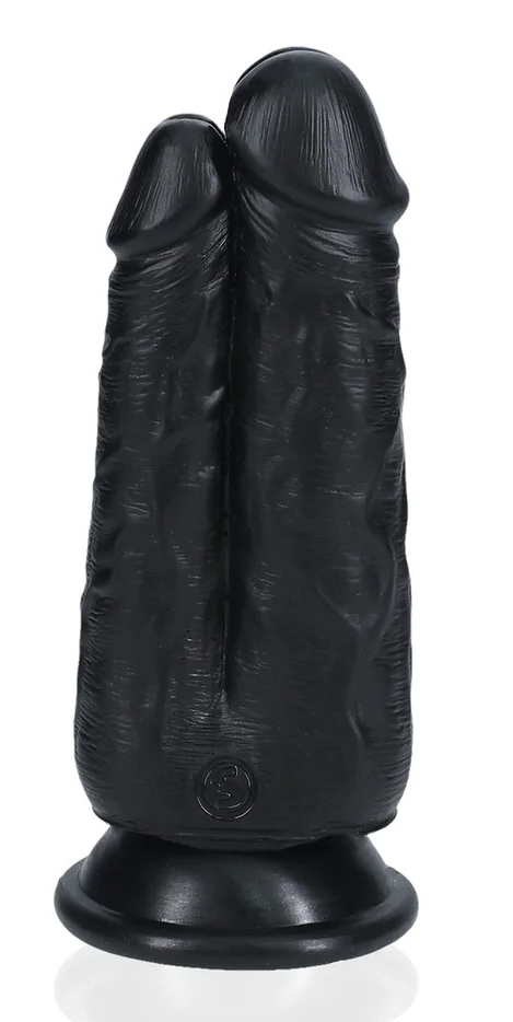 Double Gode Two In One 15.5 x 6.5cm Noir