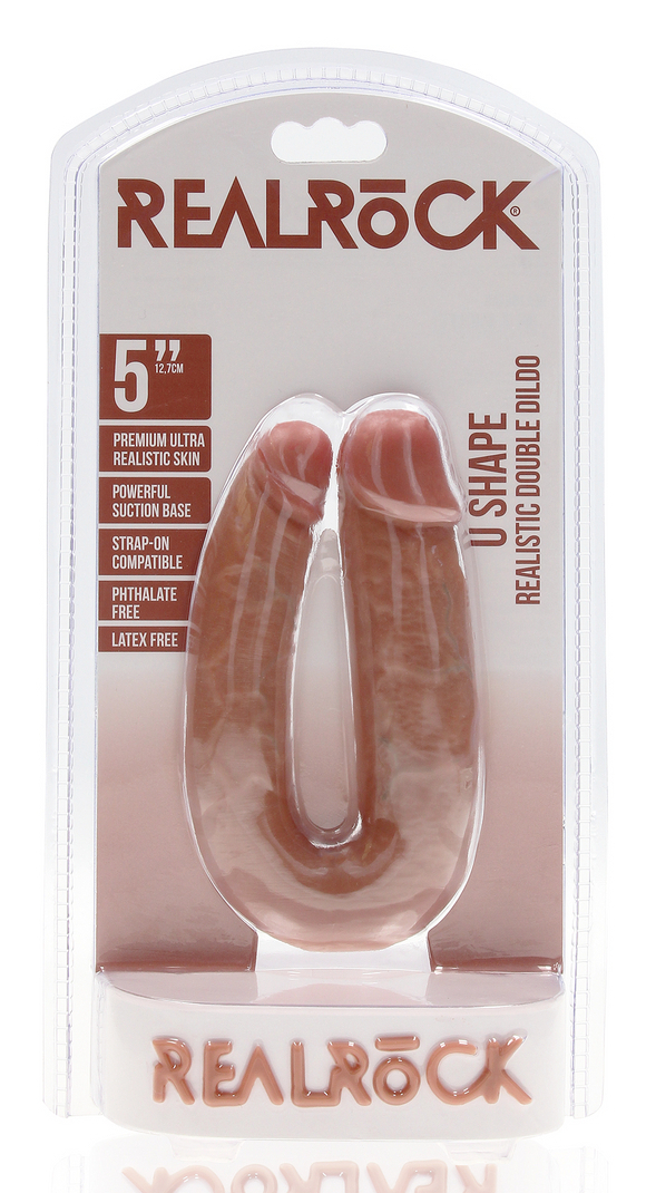 Double Gode U Shape 12 x 3cm Marron – Image 2