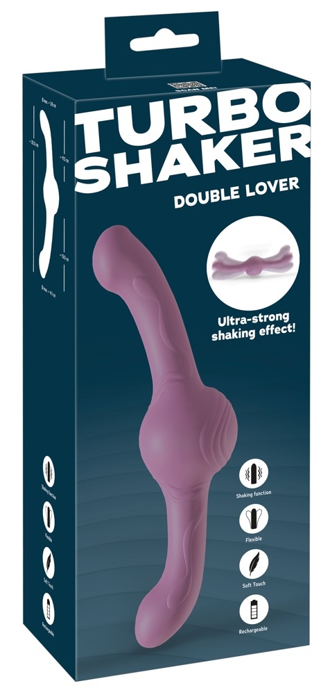 Double Gode vibrant Strong Shaking 12 x 4cm – Image 2