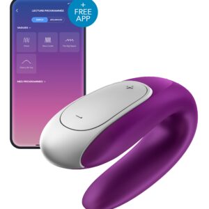 Double stimulateur connecté Double Fun Satisfyer Violet