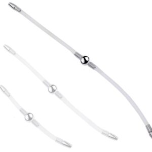 Double Tige d'urètre flexible Flexi Duo 34cm - Diamètre 8mm