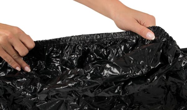 Drap housse Vinyle Fitted Sheet 160 x 200 cm Noir – Image 2