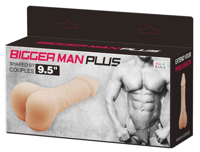 Étui pénien + masturbateur Bigger Man 15 x 5cm – Image 2
