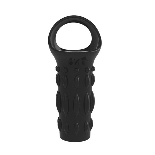 Etui pour Pénis Texturé Noir 8 x 3.8cm – Image 4