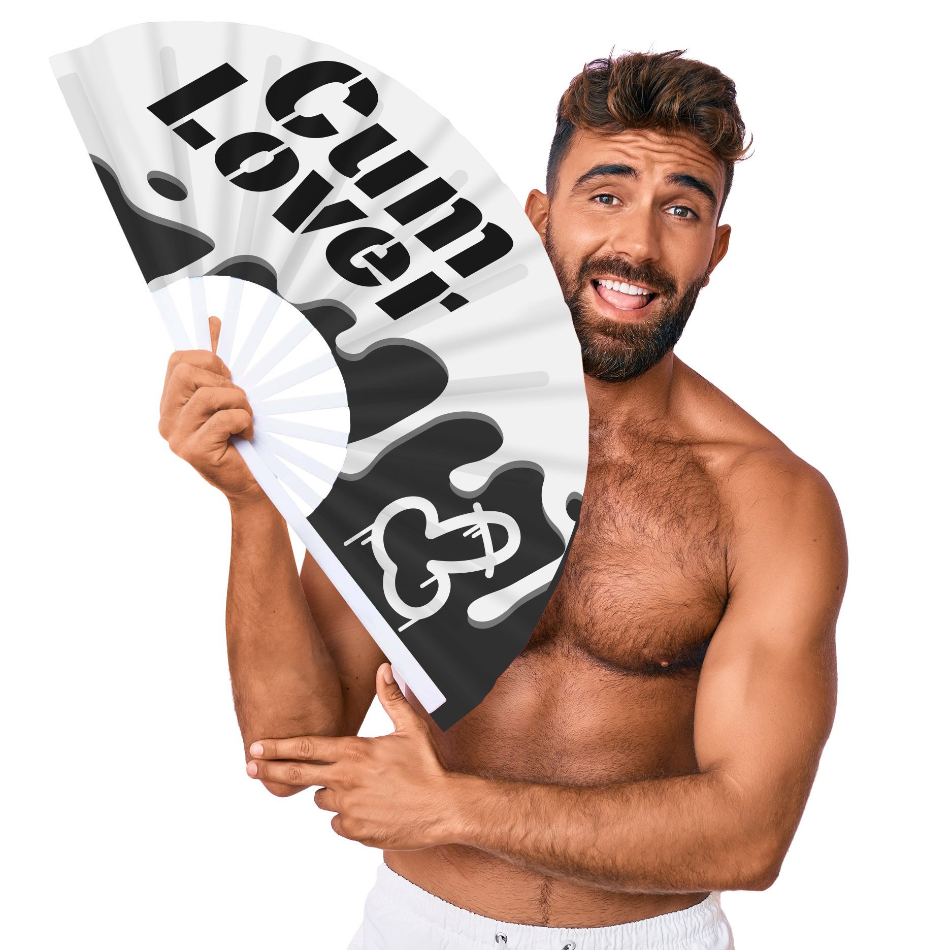 Éventail Cum Lover 64cm