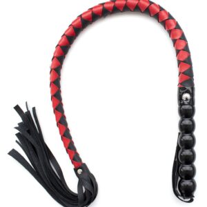 Fouet Mahogany 90cm Noir et rouge