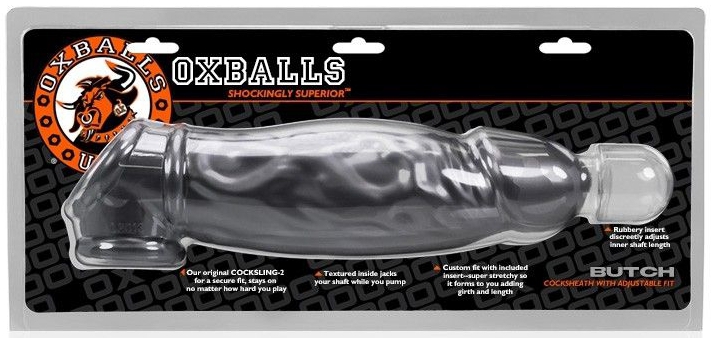 Gaine de pénis Butch 17 x 5 cm Grise – Image 2