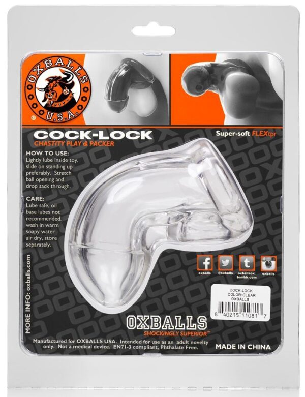 Gaine de pénis Cock Lock 10 x 4cm Transparente – Image 6