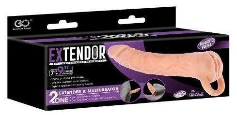 Gaine de pénis + masturbateur Extendor 9 - 22 x 5cm – Image 2