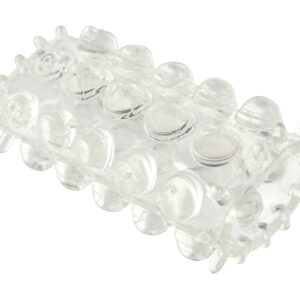 Gaine de pénis perlée Power Stretchy 7cm Transparente