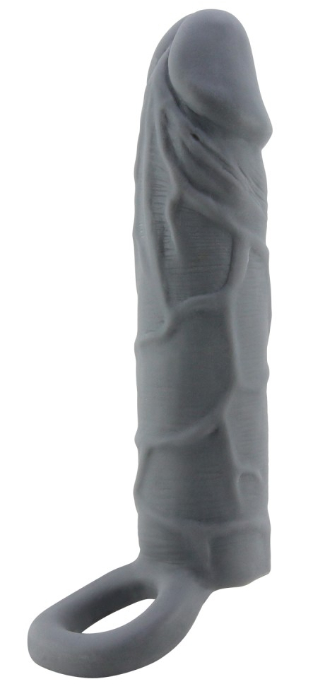 Gaine de pénis Realtick 16 x 3.8 cm Grise