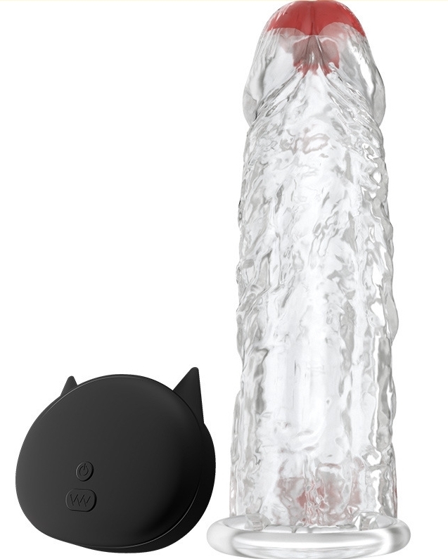 Gaine de pénis vibrante Sleeve Cat 14 x 4cm – Image 3