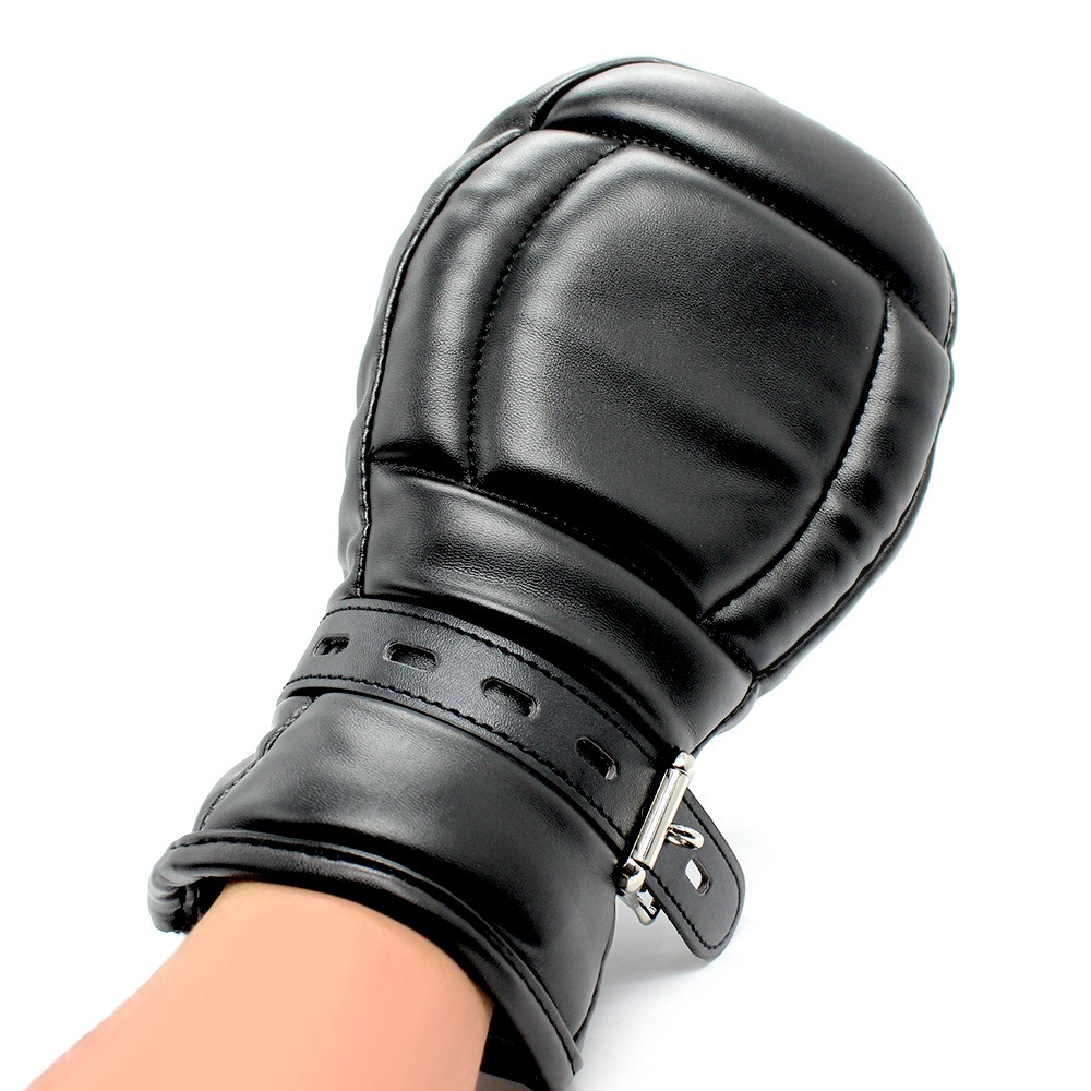 Gants Padded Lock Noirs – Image 3
