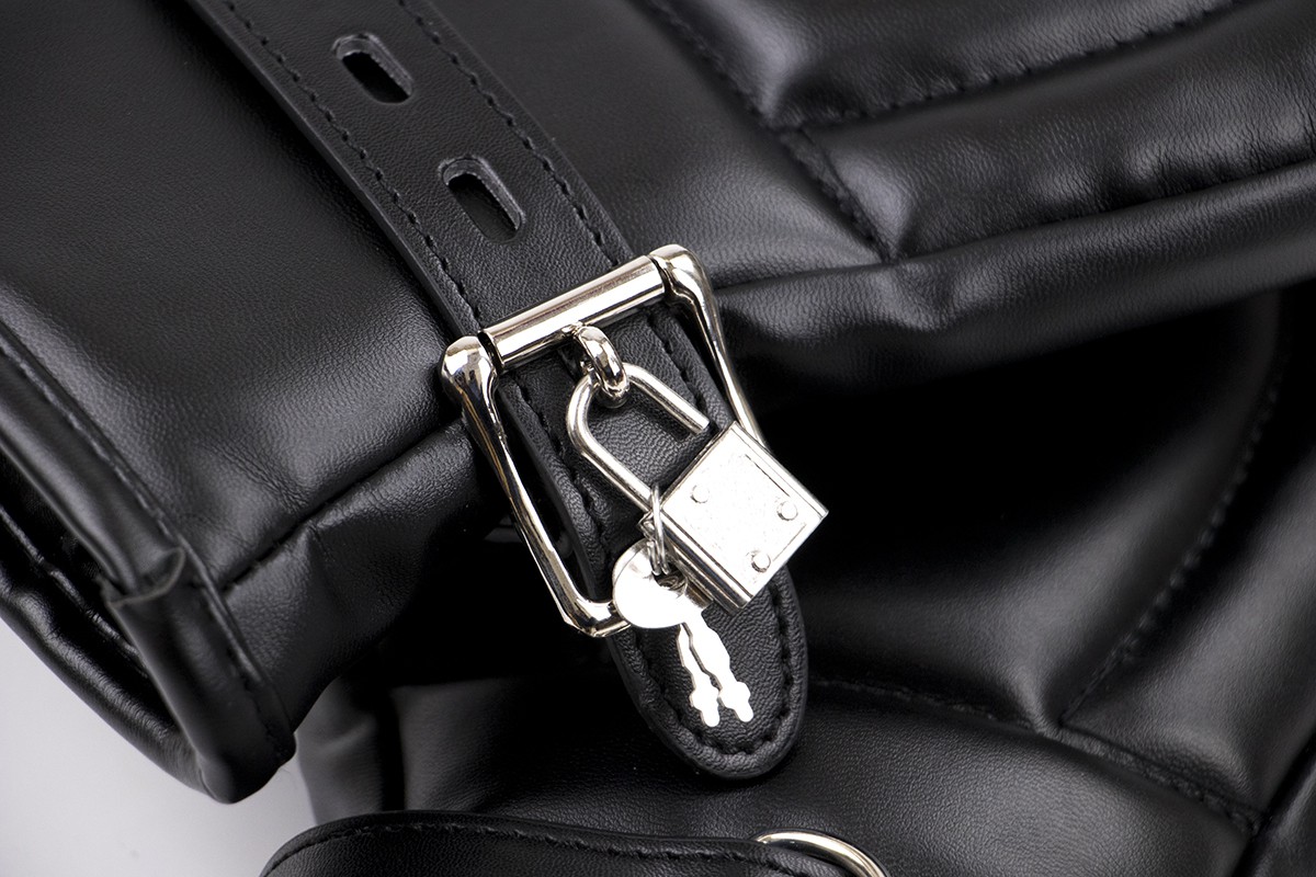 Gants Padded Lock Noirs – Image 4