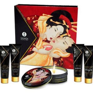 Coffret Ensemble Secret de Geisha - Vin pétillant à la fraise