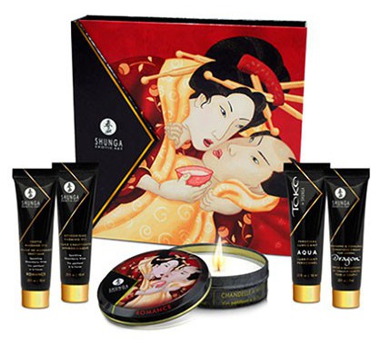 Coffret Ensemble Secret de Geisha - Vin pétillant à la fraise