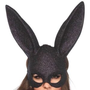 Masque Rabbit - Noir Pailleté