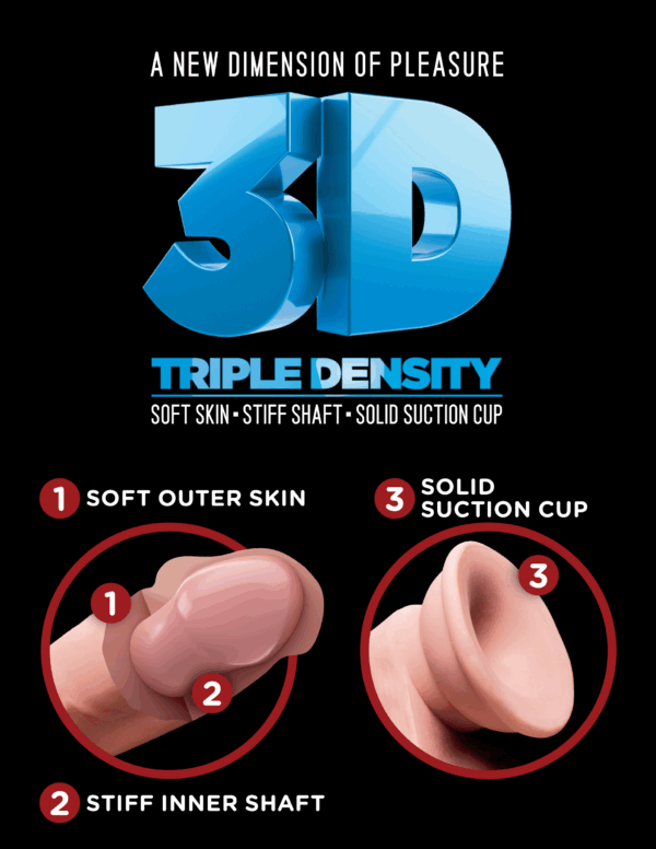 Gode 3D Triple Density 11 - 27  x 5.5 cm – Image 5