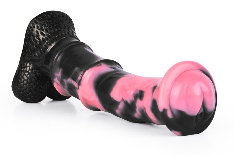 Gode Animal Ponulf 22 x 5.5cm Noir-Rose – Image 2