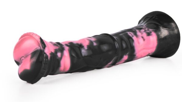 Gode Animal Ragulf 26 x 5.5cm Noir-Rose – Image 2