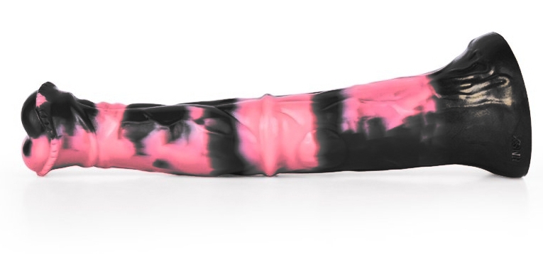 Gode Animal Ragulf 26 x 5.5cm Noir-Rose – Image 4