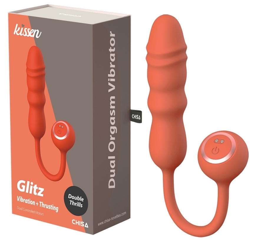 Gode avec poussée Glitz 13 x 3.7cm – Image 2