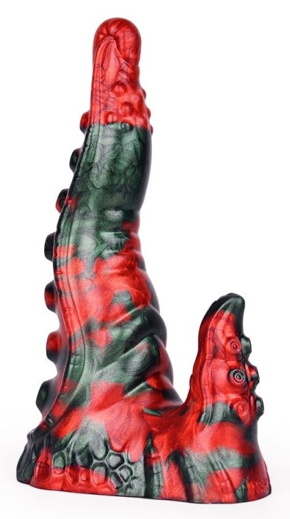 Gode Bukolix 16 x 5cm Noir et Rouge – Image 2