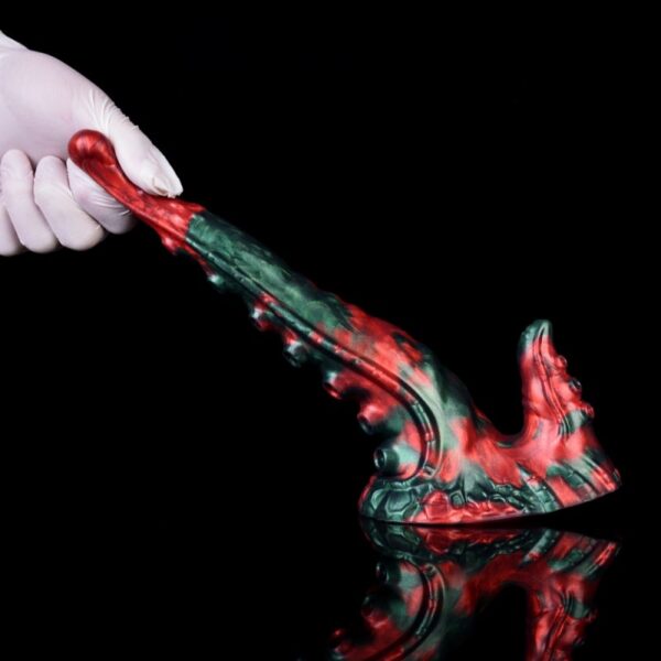 Gode Bukolix 16 x 5cm Noir et Rouge – Image 3