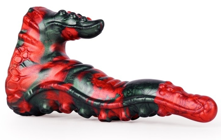Gode Bukolix 16 x 5cm Noir et Rouge – Image 7