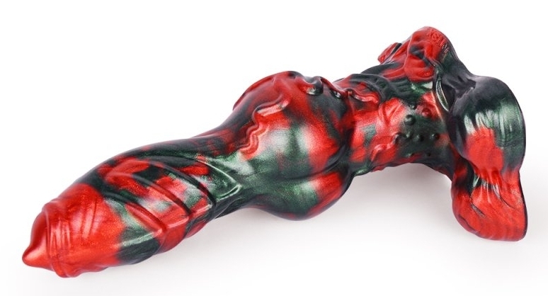 Gode Caliorix 20.5 x 7cm Noir et Rouge – Image 7