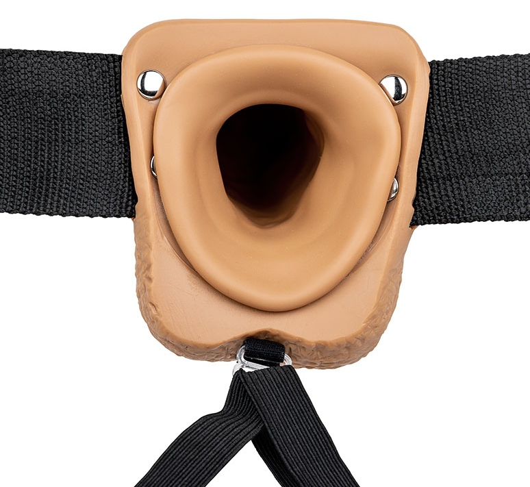 Gode ceinture creux Hollow Strap On RealRock 23 x 4.5cm Latino – Image 4