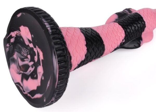 Gode Cobra Snake S 18 x 5cm Noir-Rose – Image 3